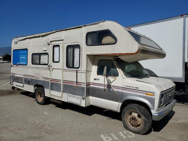 1990 FORD ECONOLINE E350 CUTAWAY VAN, 