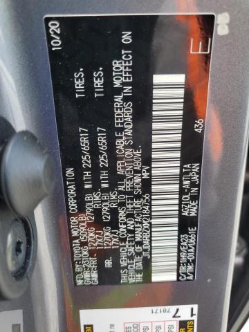 JTJDARBZXM2184756 - 2021 LEXUS NX 300 BASE ნაცრისფერი ფოტო 13