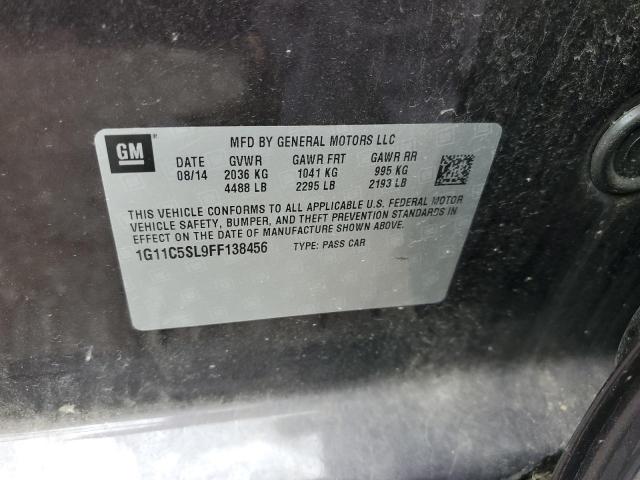1G11C5SL9FF138456 - 2015 CHEVROLET MALIBU 1LT Boz foto 12