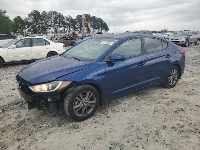 5NPD84LF3JH354942 - 2018 HYUNDAI ELANTRA SEL BLUE photo 1