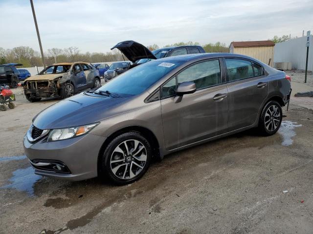 19XFB2F9XDE071452 - 2013 HONDA CIVIC EXL GRAY photo 1