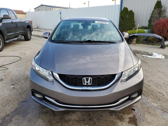 19XFB2F9XDE071452 - 2013 HONDA CIVIC EXL GRAY photo 5