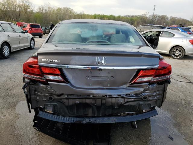 19XFB2F9XDE071452 - 2013 HONDA CIVIC EXL GRAY photo 6
