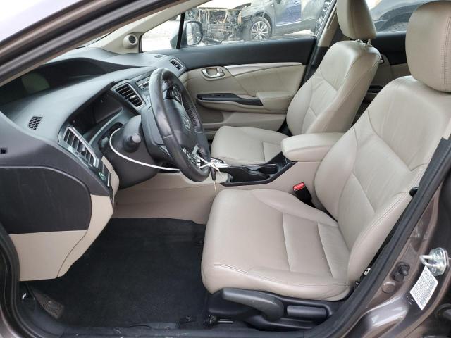 19XFB2F9XDE071452 - 2013 HONDA CIVIC EXL GRAY photo 7