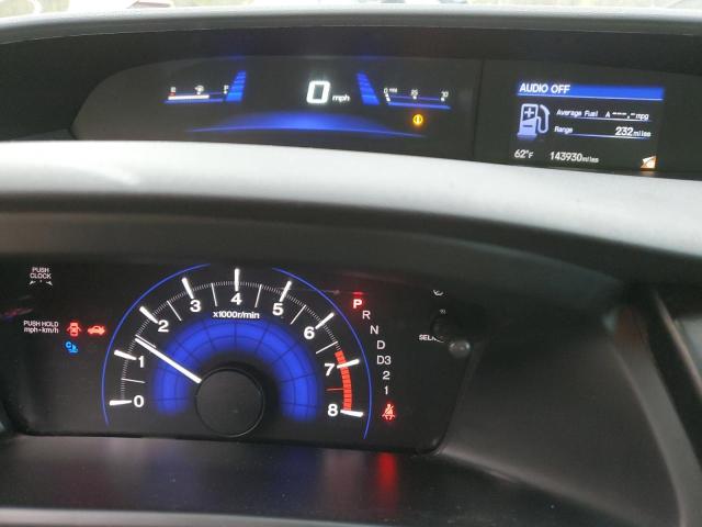 19XFB2F9XDE071452 - 2013 HONDA CIVIC EXL GRAY photo 9
