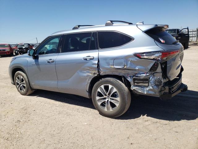 5TDHBRCH2MS059332 - 2021 TOYOTA HIGHLANDER HYBRID XLE GRAY photo 2