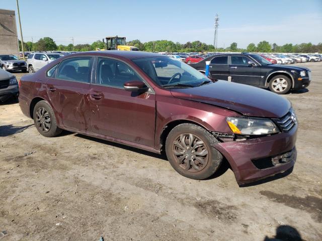 1VWAH7A32EC021921 - 2014 VOLKSWAGEN PASSAT S BURGUNDY photo 4