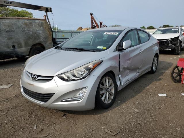 KMHDH4AEXEU120265 - 2014 HYUNDAI ELANTRA SE SILVER photo 1