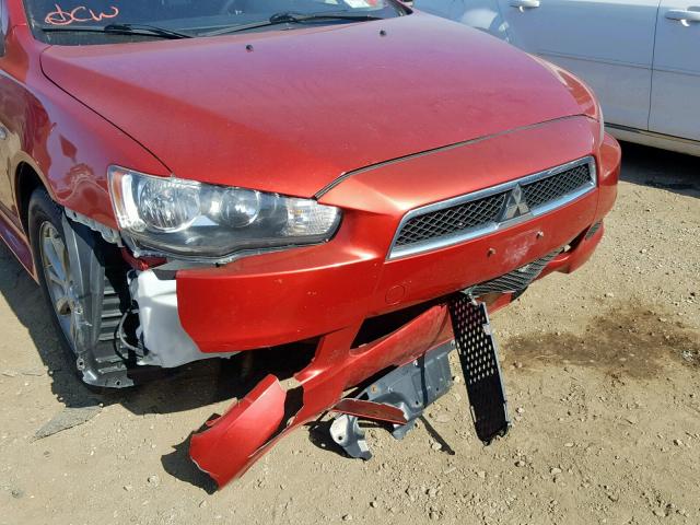 JA32U2FU4AU013460 - 2010 MITSUBISHI LANCER ES/ES SPORT  photo 9