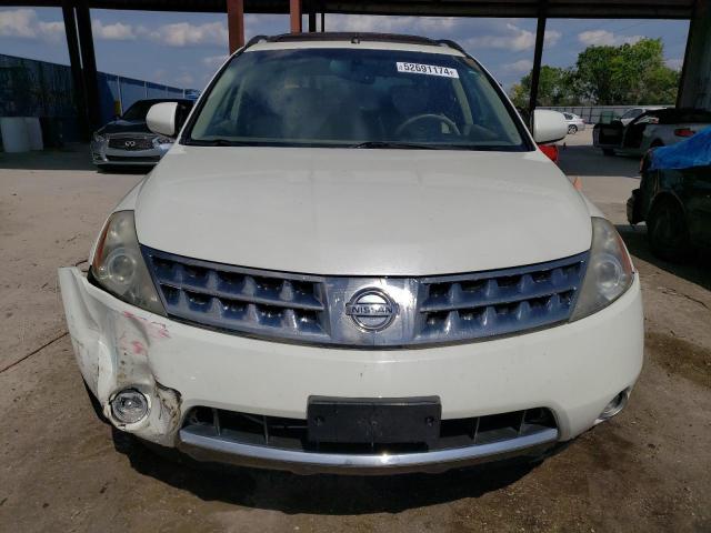 JN8AZ08W97W668006 - 2007 NISSAN MURANO SL WHITE photo 5