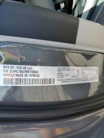 2C4RC1BG7NR170903 - 2022 CHRYSLER PACIFICA TOURING L ნაცრისფერი ფოტო 13
