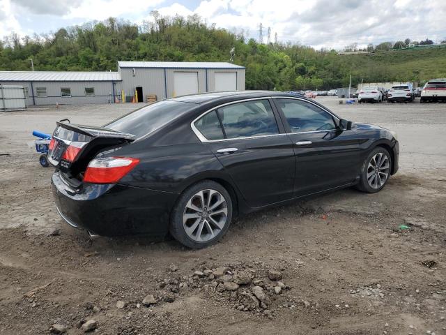 1HGCR2E57EA030411 - 2014 HONDA ACCORD SPORT BLACK photo 3