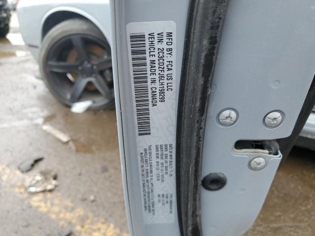 2C3CDZFJ6LH198299 - 2020 DODGE CHALLENGER R/T SCAT PACK BLUE photo 12