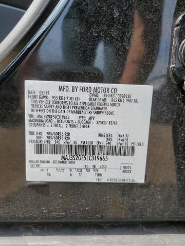 MAJ3S2GE5LC319665 - 2020 FORD ECOSPORT SE BLACK photo 13