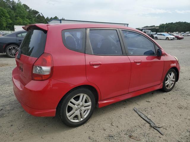 JHMGD38637S008264 - 2007 HONDA FIT S 红色 照片 3