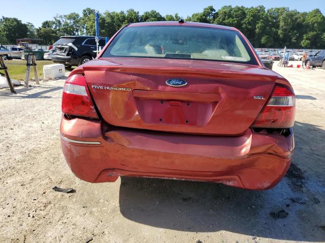 1FAHP24167G125301 - 2007 FORD FIVE HUNDR SEL RED photo 6