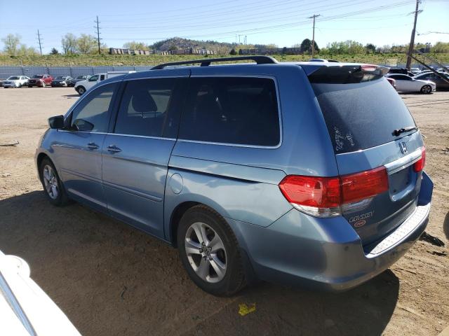 5FNRL38979B048337 - 2009 HONDA ODYSSEY TOURING BLUE photo 2