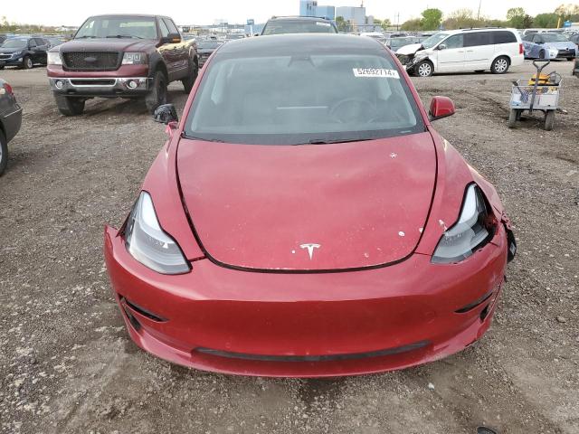 5YJ3E1EB0MF012901 - 2021 TESLA MODEL 3 RED photo 5