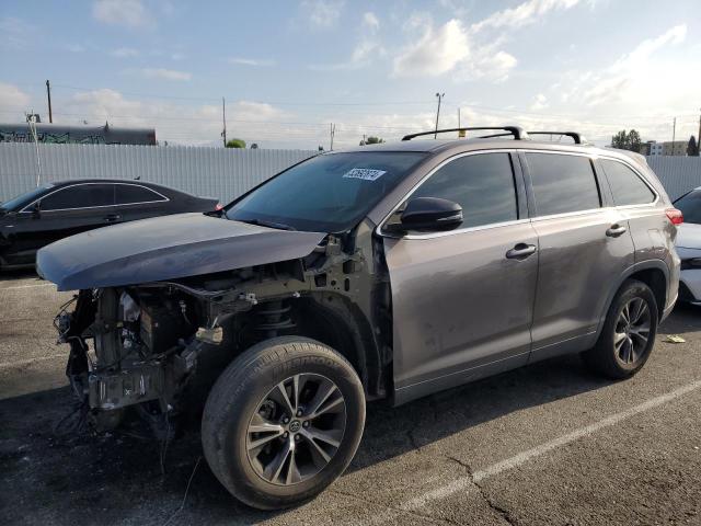 5TDZARFH4KS046002 - 2019 TOYOTA HIGHLANDER LE GRAY photo 1