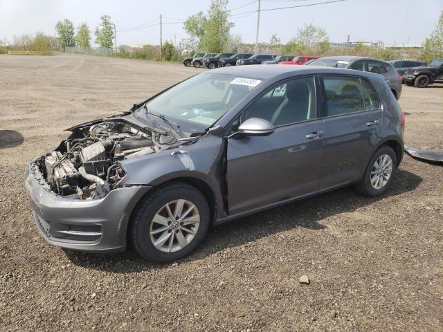 3VW117AU2GM038930 - 2016 VOLKSWAGEN GOLF S CHARCOAL photo 1