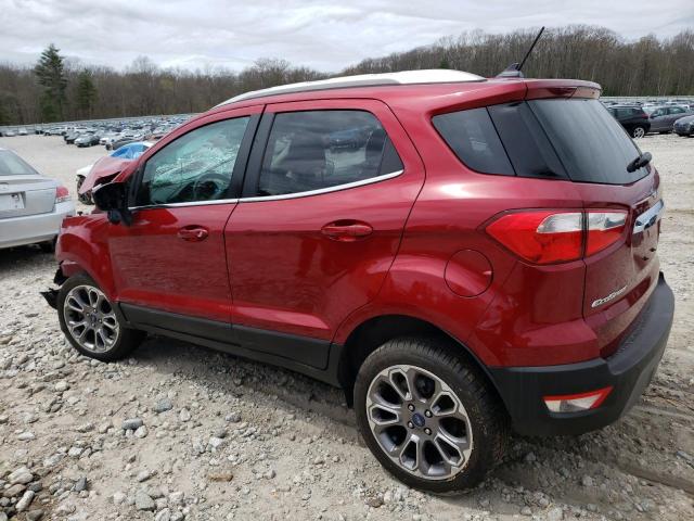 MAJ6P1WL1JC165865 - 2018 FORD ECOSPORT TITANIUM BURGUNDY photo 2