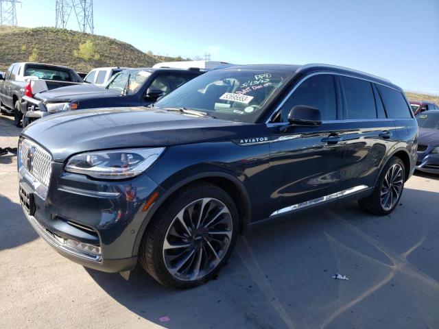 5LM5J7XC8NGL02266 - 2022 LINCOLN AVIATOR RESERVE BLUE photo 1