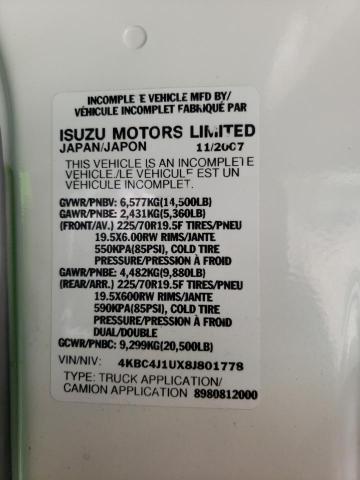 4KBC4J1UX8J801778 - 2008 CHEVROLET TILTMASTER GREEN photo 12