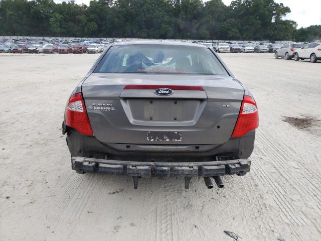 3FAHP0HA8AR246166 - 2010 FORD FUSION SE GRAY photo 6