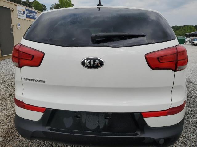 KNDPBCAC9F7770345 - 2015 KIA SPORTAGE LX WHITE photo 6