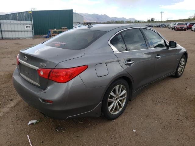 JN1CV7AR5HM680876 - 2017 INFINITI Q50 BASE GRAY photo 3