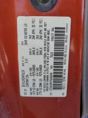 1D7HA18P47S246240 - 2007 DODGE RAM 1500 ST 橙色 照片 13