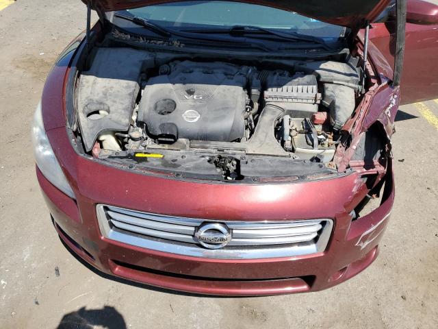 1N4AA5AP7CC833250 - 2012 NISSAN MAXIMA S MAROON photo 11