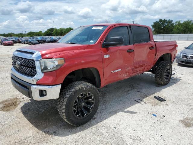 5TFDY5F14JX755958 - 2018 TOYOTA TUNDRA CREWMAX SR5 RED photo 1