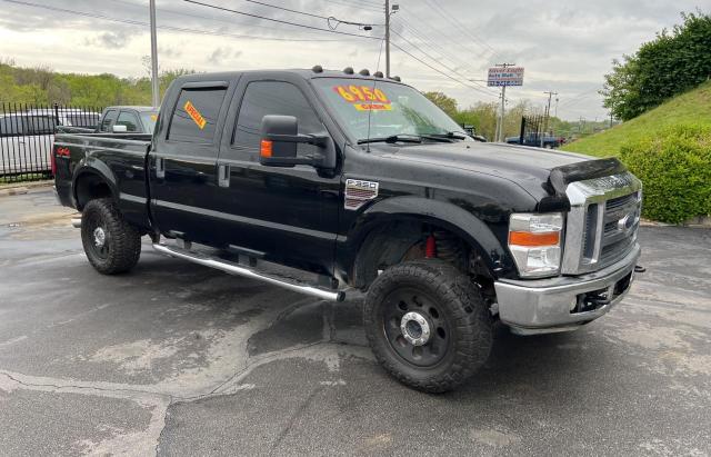 1FTWW31R28EA85042 - 2008 FORD F350 SRW SUPER DUTY BLACK photo 1