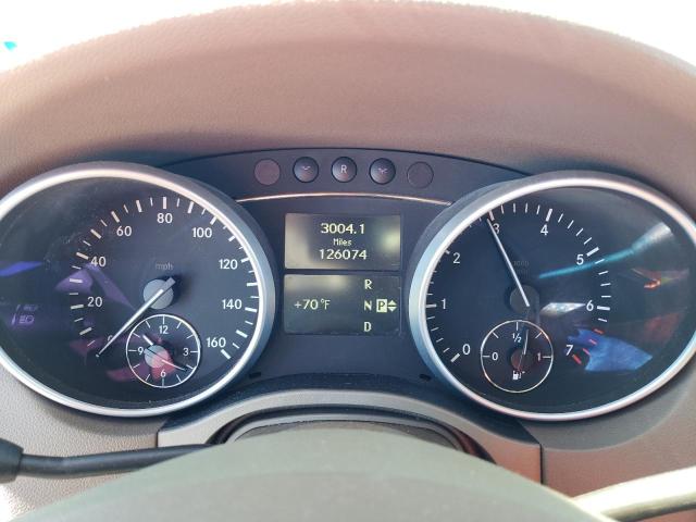 4JGBB8GB0AA603076 - 2010 MERCEDES-BENZ ML 350 4MATIC WHITE photo 9