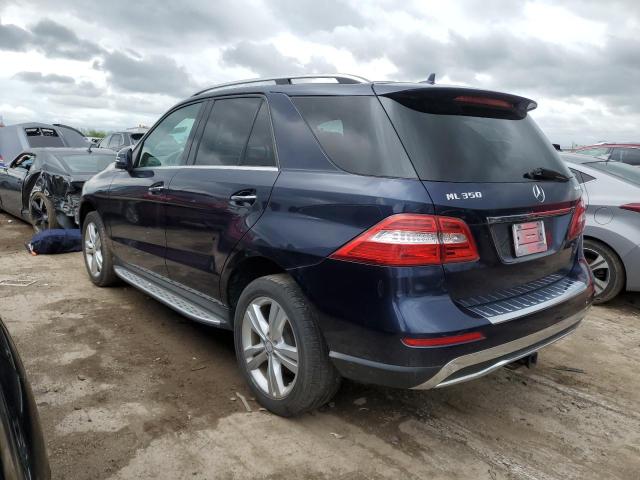 4JGDA5HB8EA415520 - 2014 MERCEDES-BENZ ML 350 4MATIC BLUE photo 2