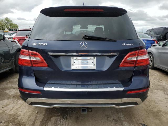 4JGDA5HB8EA415520 - 2014 MERCEDES-BENZ ML 350 4MATIC BLUE photo 6