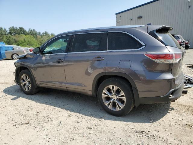 5TDJKRFH8FS166126 - 2015 TOYOTA HIGHLANDER XLE Boz foto 2