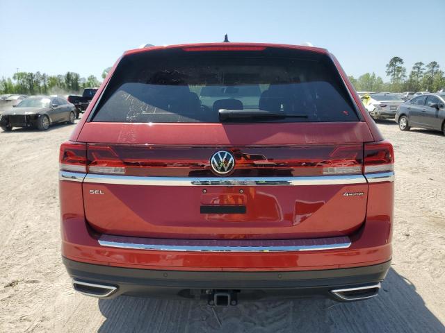 1V2BR2CA3RC533646 - 2024 VOLKSWAGEN ATLAS SEL Czerwony zdjęcie 6