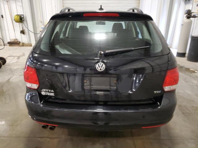 3VWPL7AJXCM702086 - 2012 VOLKSWAGEN JETTA TDI BLACK photo 6