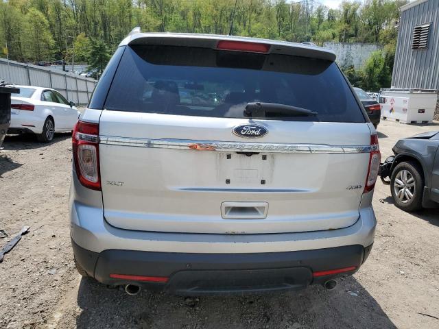 1FM5K8D82DGC28766 - 2013 FORD EXPLORER XLT SILVER photo 6