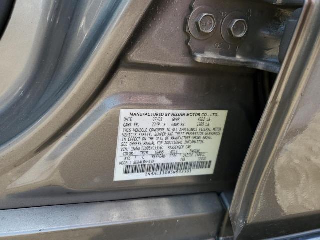 1N4AL11D95N933561 - 2005 NISSAN ALTIMA S TAN photo 12