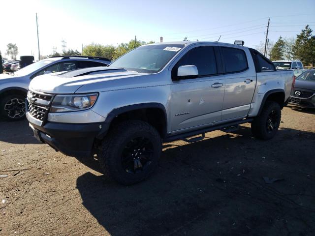 1GCGTEEN6J1223209 - 2018 CHEVROLET COLORADO ZR2 SILVER photo 1