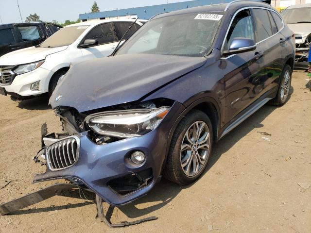 WBXHT3C32H5F70698 - 2017 BMW X1 XDRIVE28I BLUE photo 1