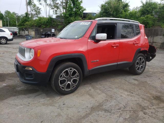 ZACCJBDT6GPD64924 - 2016 JEEP RENEGADE LIMITED RED photo 1