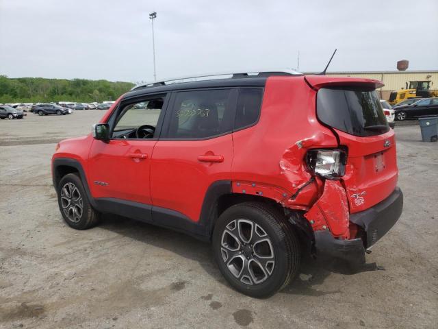 ZACCJBDT6GPD64924 - 2016 JEEP RENEGADE LIMITED RED photo 2