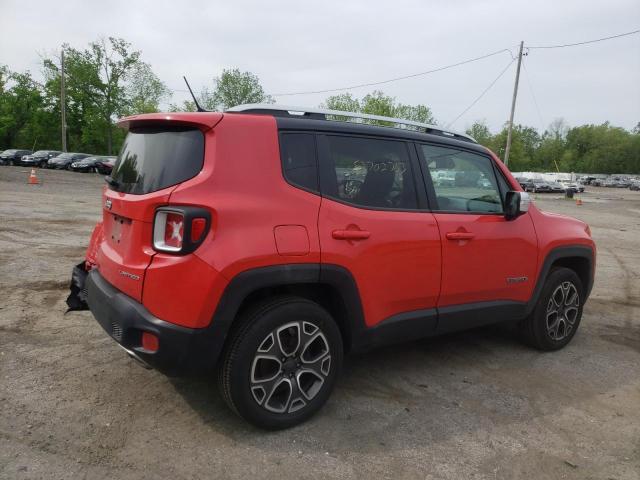 ZACCJBDT6GPD64924 - 2016 JEEP RENEGADE LIMITED RED photo 3