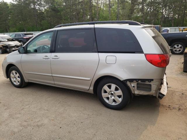 5TDZK23C48S148616 - 2008 TOYOTA SIENNA CE SILVER photo 2