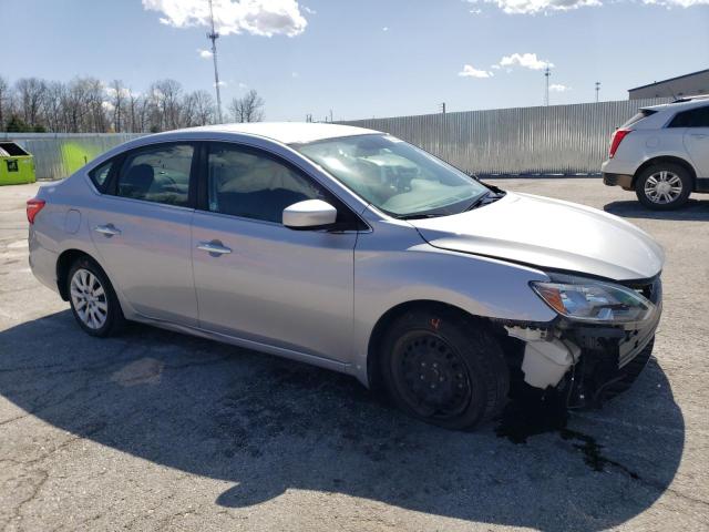 3N1AB7AP1KY456698 - 2019 NISSAN SENTRA S 银色 照片 4