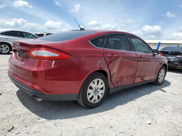 3FA6P0G70DR130915 - 2013 FORD FUSION S RED photo 3